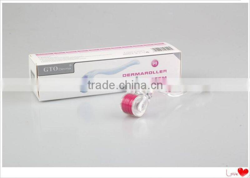 titanium 540 needles dermaroller derma roller skin face beauty roller