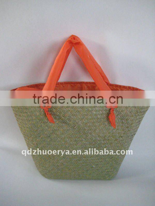 hot sell seagrass straw women tote bag