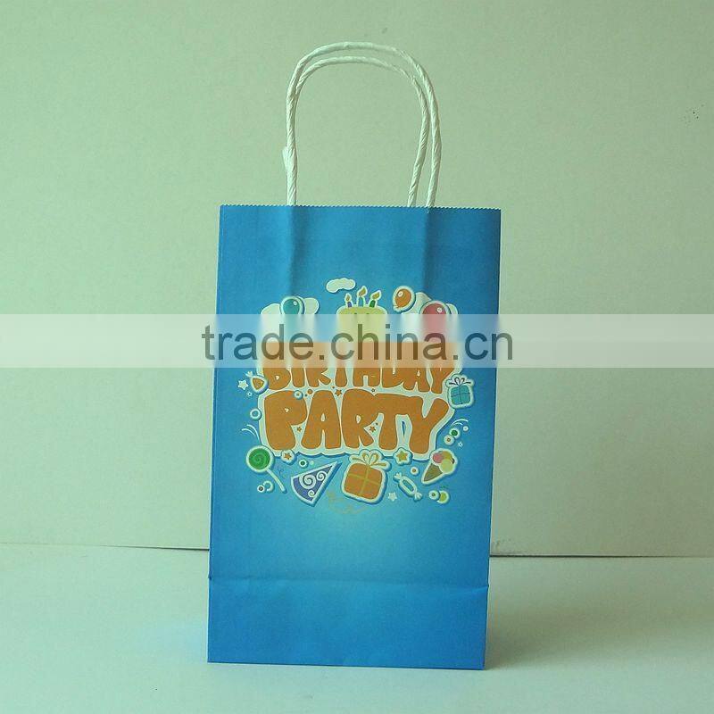2014 hot sale personized printing birthday bag with customized printing and logo