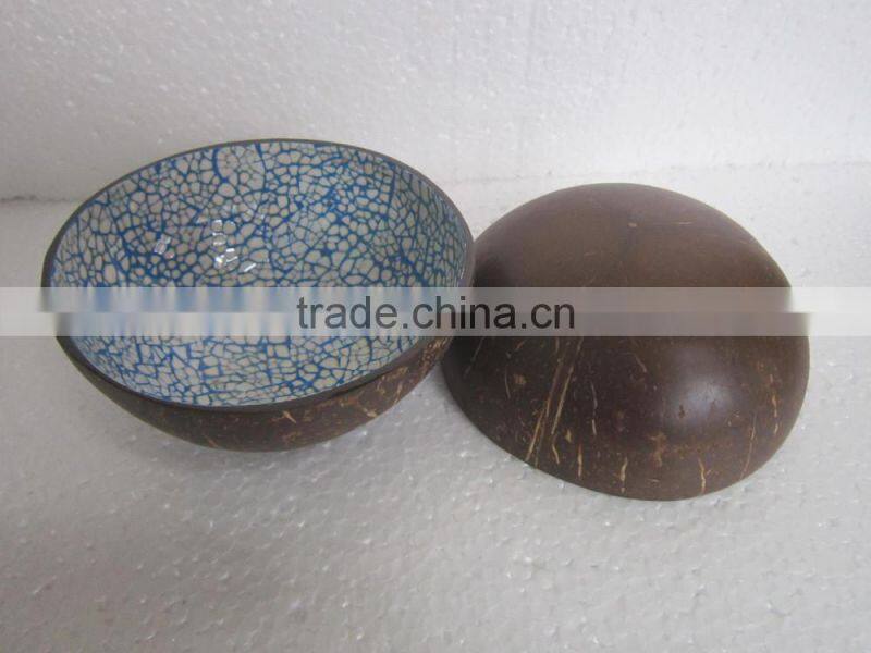 Nice design coconut shell bowl with eggshell outside, wholesale bowl from Vietnam