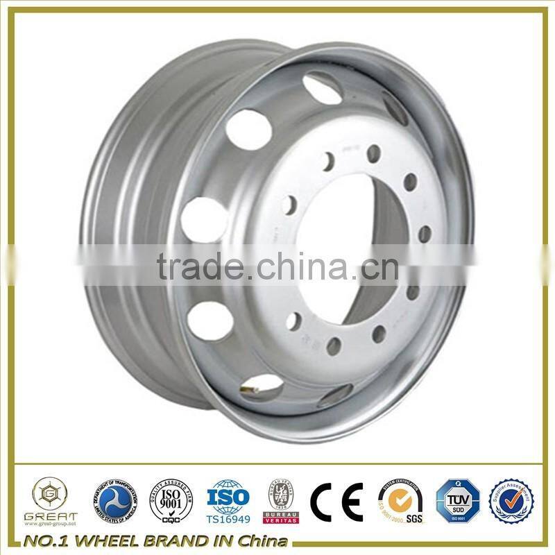19.5x7.50 auto steel wheel rims of truck wheel