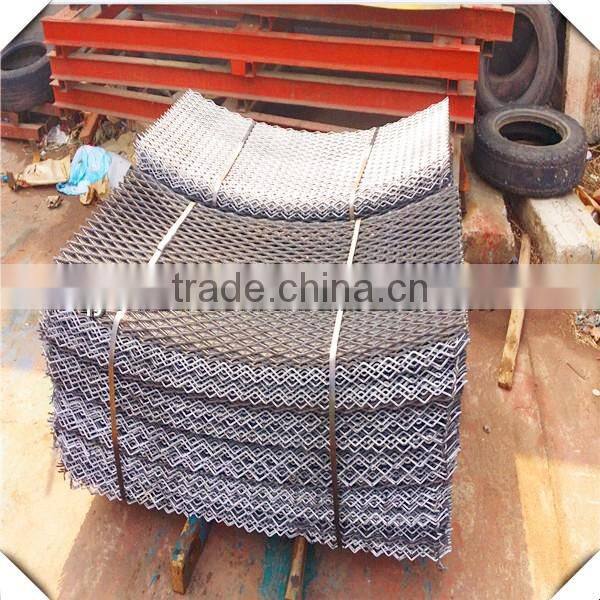 outdoor green color anti dazzle expanded metal mesh fence