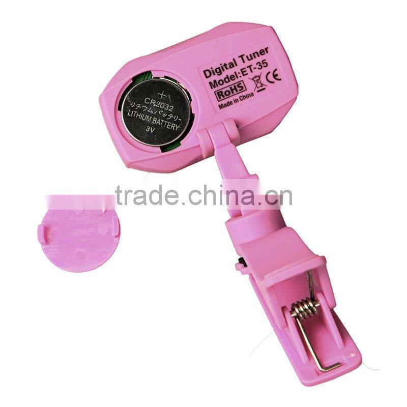 Digital Clip-on Guitar Tuner Color LCD for Chromatic Guitar Bass Violin Ukulele