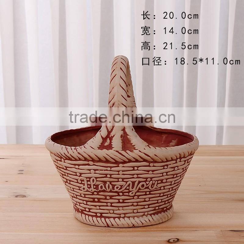 Ceramics Flower Pot for Home Office Desk Garden Decoration