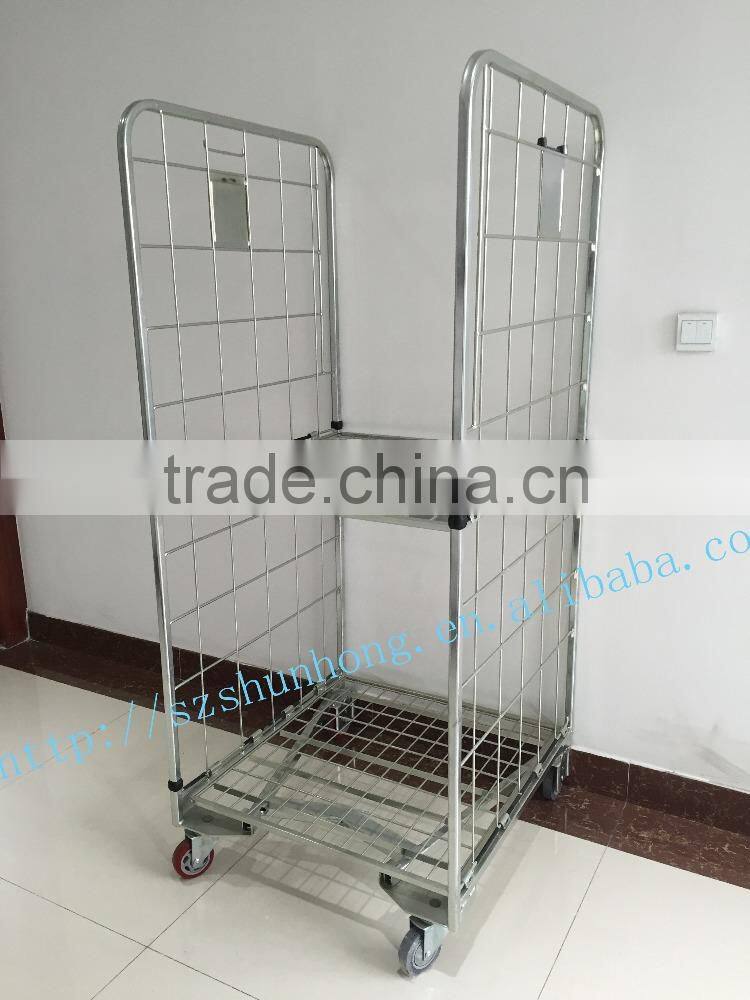 Fold up Linen Roll Cage for Laundry Sector