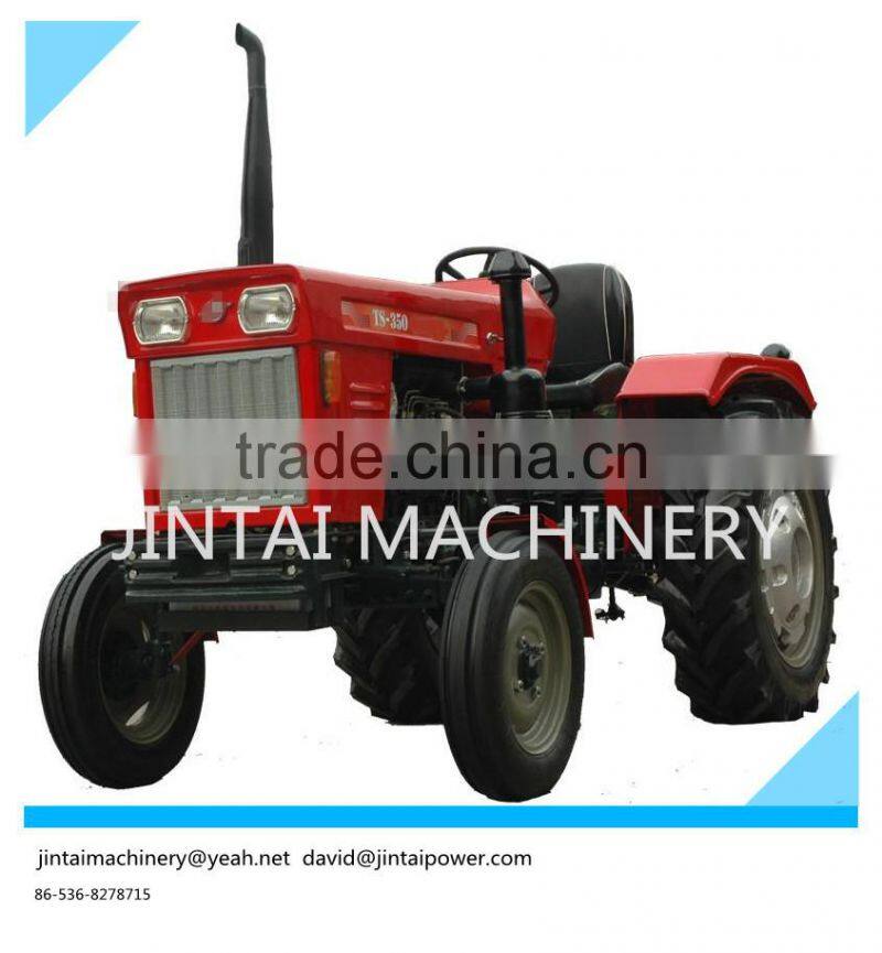 Small tractor 10HP 4X2 farm tractor, with plough and trailer