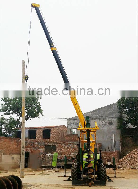 CCTV recommened hydraulic digging machine for pole