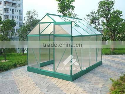 Garden used commercial greenhouses with spring clips for sheet fixation HX75 Series