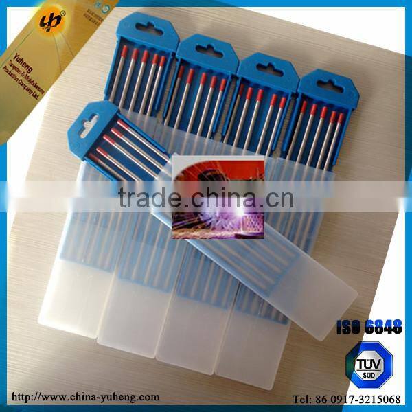 China factory sale 2% Thoriated tungsten electrodes 1.6X175 MM 10pcs