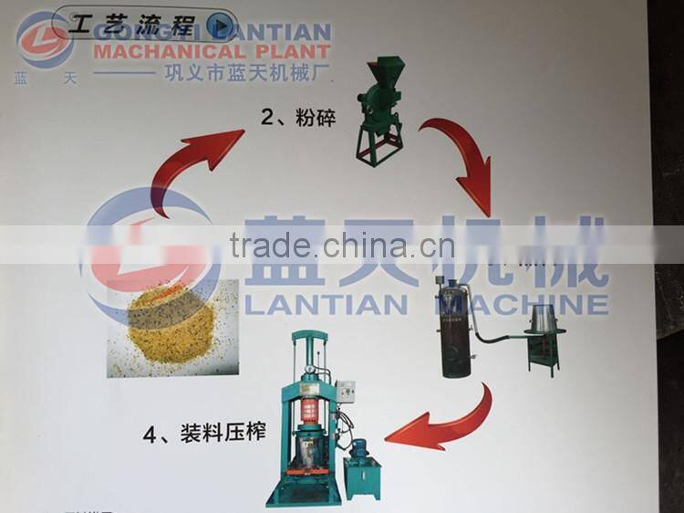 Hydraulic cold pressed sunflower oil press machine