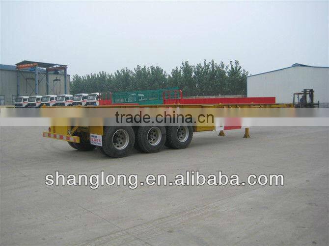HOWO 40FT Container Tri-axle Flatbed Trailer