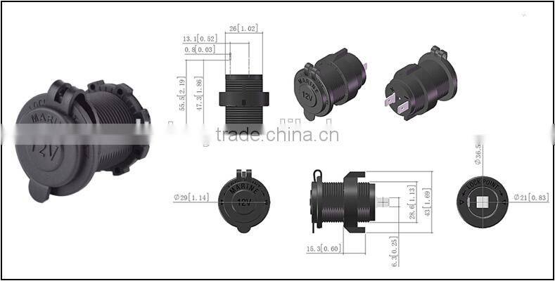 DC Car Cigarette Lighter Charger Splitter