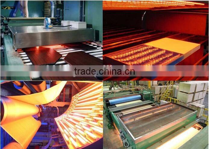 High power low color temp carbon fiber IR lamp infrared heater element