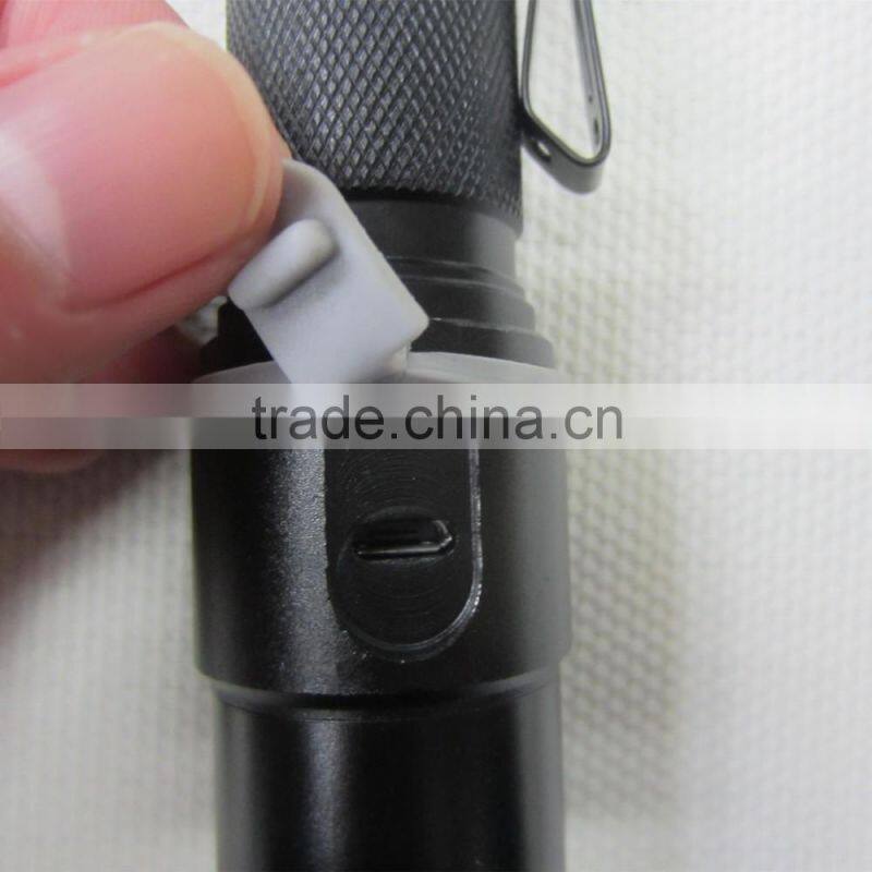 Multifunction 3 Modes Rechargeable Zoom Flashlight Torch Light