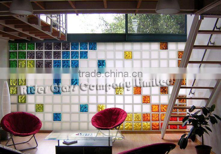 Hot Sell colored Meteor Glass Block For Floor Or Wall