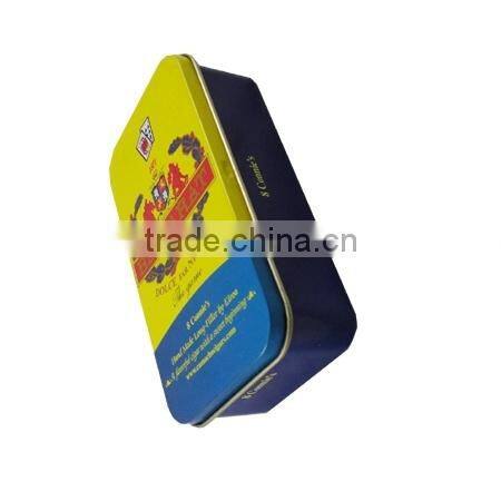 rectangular playing cards custom design tin box