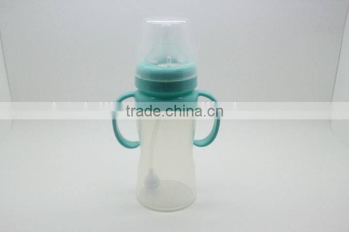 HOT SELLING SAFETY silicone baby feeding bottle