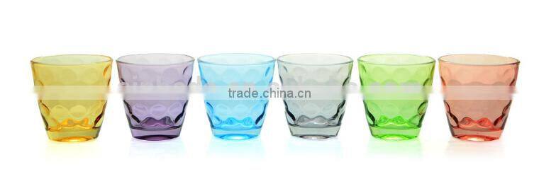 New crystal colored industries glassware