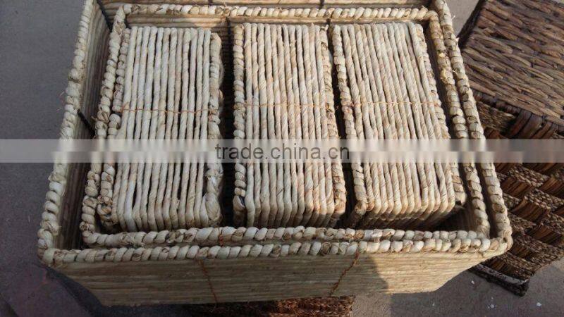 Elegant And ECO-Friendly Hand Woven Storage Basket, With Cotton Bag