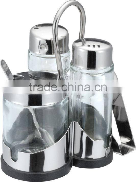 Stainless Steel Pepper Storage Jar With Handle