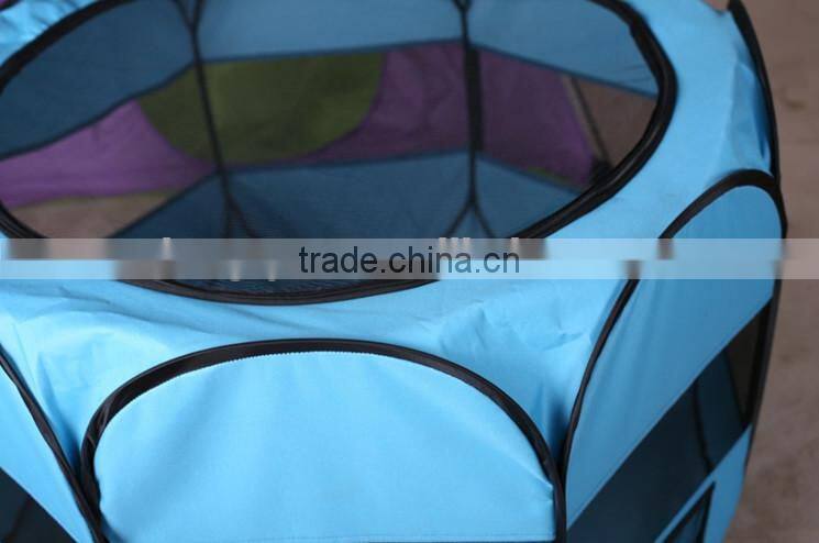 Folding Octagonal Foldable pet house Pop up pet bed tents Pet Playpen cage