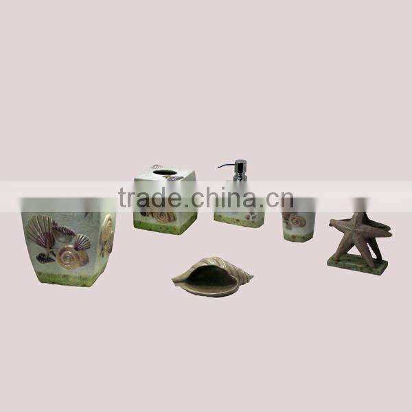 EA0354 trendy black bathroom accessory set wholesale