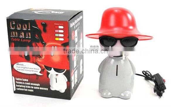 Supply creative Smoking boy lamp / night light + Piggy Bank