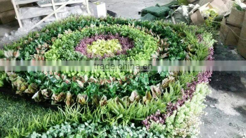 fake green plant wall manufacture decoration indoor fake flower plant wall