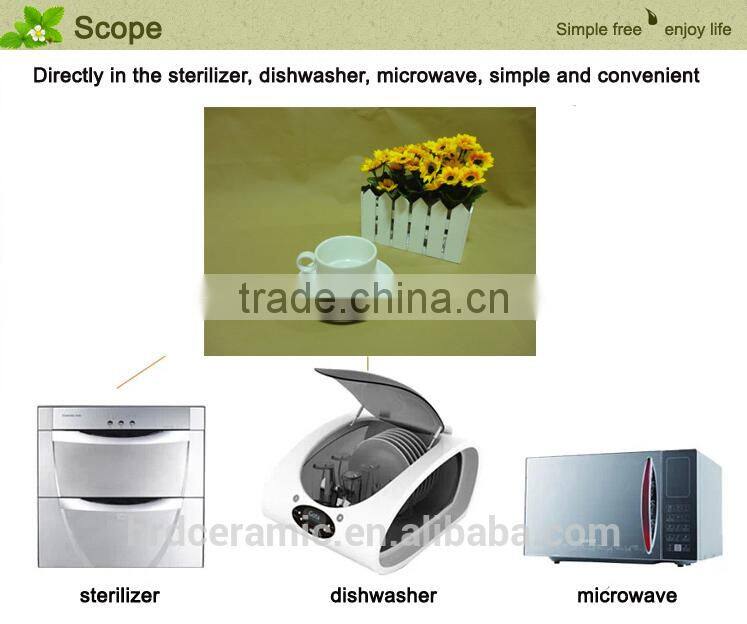 2014 fashion wholesale dinner ware Ceramic cups with saucer