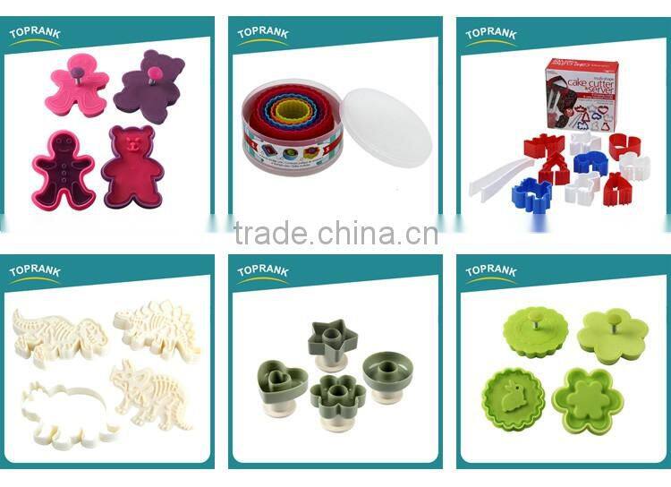 Toprank Multi-shape 10PCS Cake Decoration Cookie Cutter Set Cake Cutter Server Baking Tool Set With Gift Box Packing