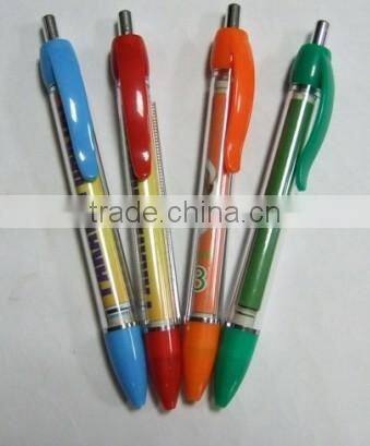 Advertising retractable banner pen