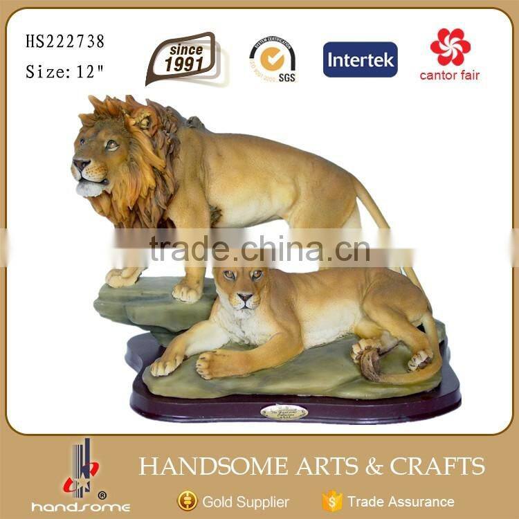 12 Inch Miniature Resin Animals Souvenir Lion Figurines