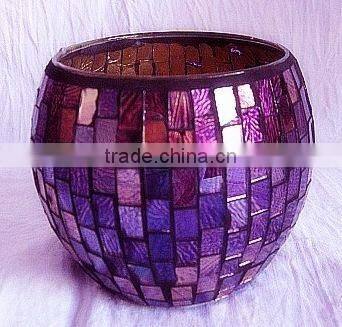 Best Selling Colored Mosaic Unique Decoration Wedding Glass Vase