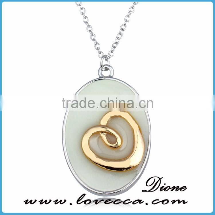 Night Ligh Glow in the dark necklace Fluorescent Hollow Locket Cage Glow In The Dark For Women