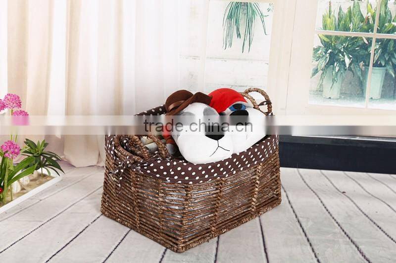 Rattan&wicker laundry basket with fabric inner