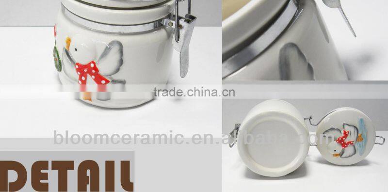 Ceramic storage pot for supply