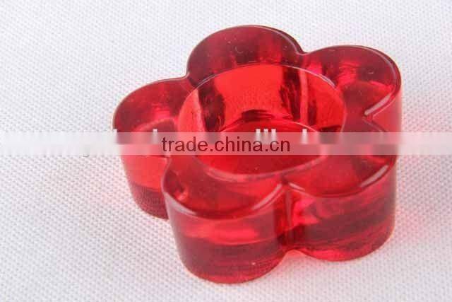 Flower /star design glass candle holder