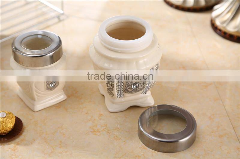 kitchen ceramic canister set