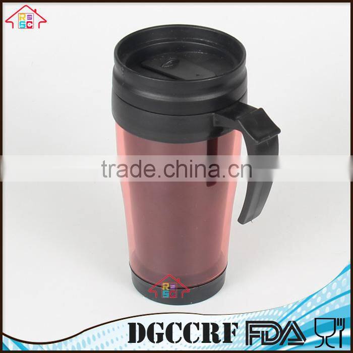 NBRSC double wall plastic 350ml advertising cup promotion thermos tumbler with paper insert