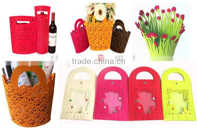 hot sale 2017 top quality new products wedding home festival party interior ornoment the most popular eco felt fabric flower