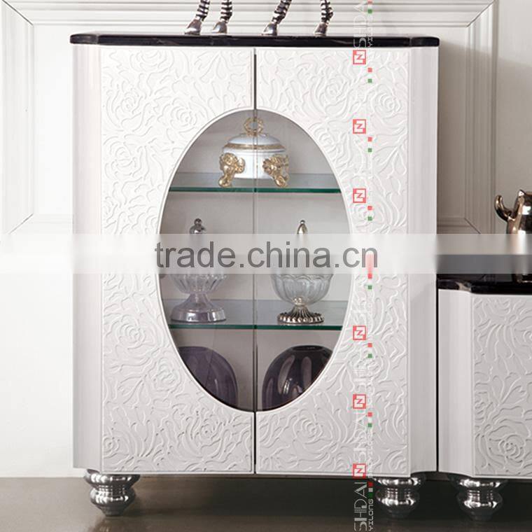 High Quality Cheap Price Rose Pattern On Living Room Cabinet LV-J801