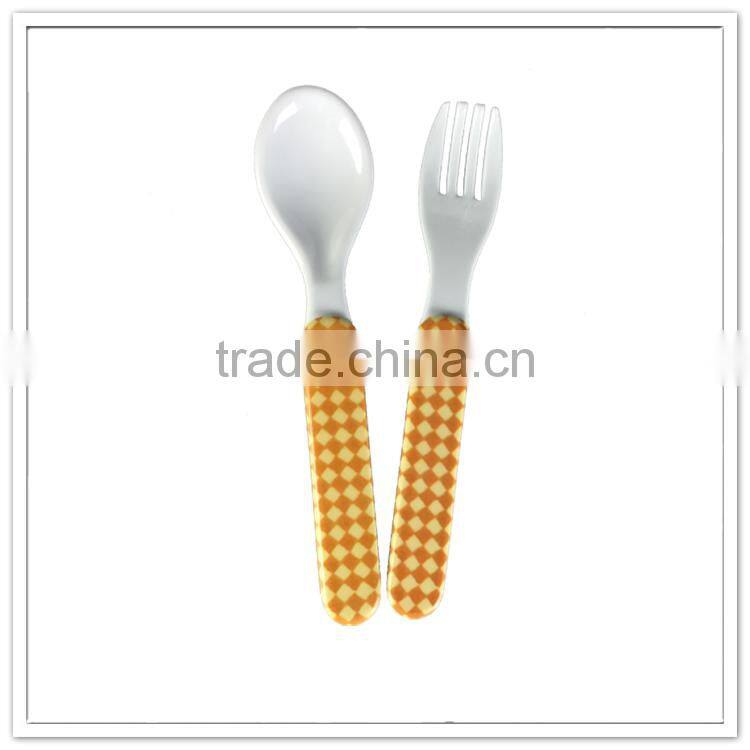 SGS certificate manufacturer bulk buy environmental melamine mini personal fork and spoon