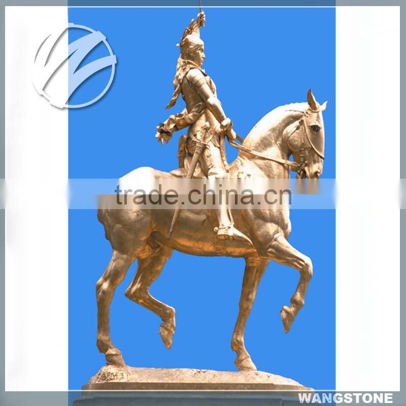Life size antique brass horse statue