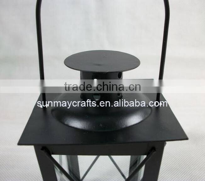 antique metal lantern with led candle outdoor decorative metal latnern