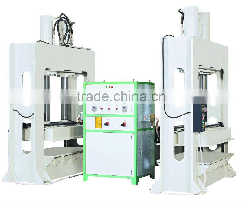 high performance wood hydraulic hot press bentwood machine for plywood and veneer ,150T one-driving-two bentwood machine