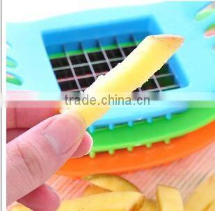 retail potatoes cut into strips of French fries and chips mix colors