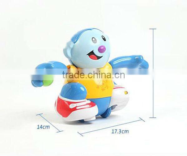 2015 guangdong oem manufacture new hot walking talking plastic animal toys with sound and music for babys