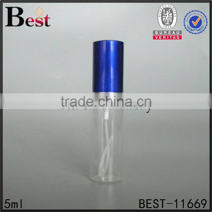 2017 new products perfume bottle 10ml clear perfume bottle 10ml empty round shape perfume bottle 10ml with silver plastic cap