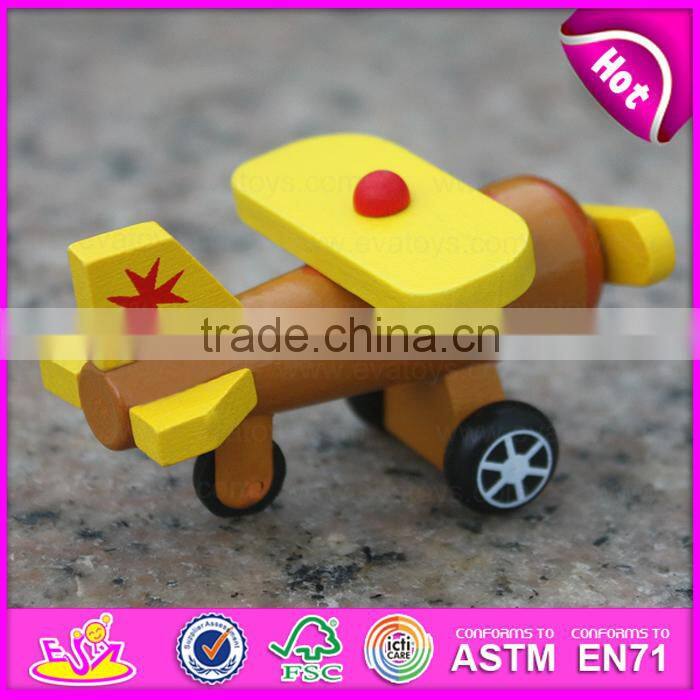 wholesale kids mini wooden toy plane W04A198-S