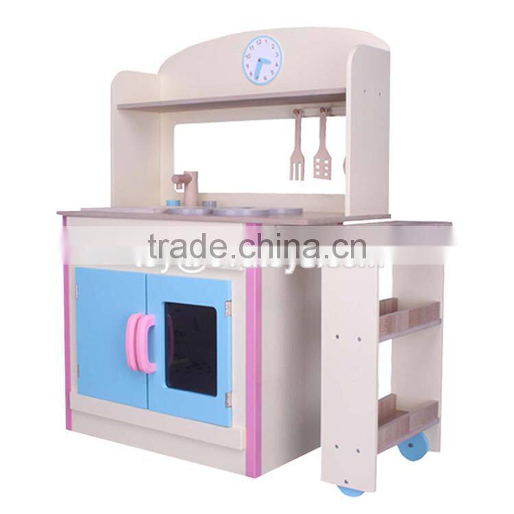 New kids play educational toys wooden baby kitchen set W10C275